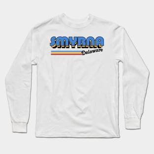 Smyrna, Delaware / / Retro Styled Design Long Sleeve T-Shirt